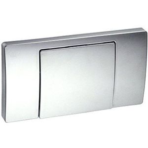 Cornat - Afdekplaat Vr - Toiletspoeler - Mat-Verchroomd - Kunststof