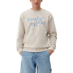 Q/S by s.Oliver Heren sweatshirt, lange mouwen, bruin, XL