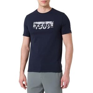 Teddy Smith T-shirt voor heren, T-Ezio 2 MC Total Navy/motief 1, Total Navy/Patroon 1, XS