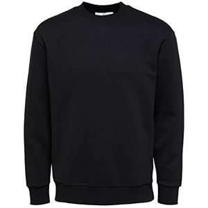 Selected Homme Sweatshirt voor heren, gebreid, zwart, XL