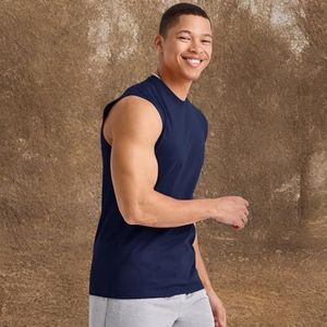 Hanes Heren T-shirt (verpakking van 3 stuks), Athletic Navy, L