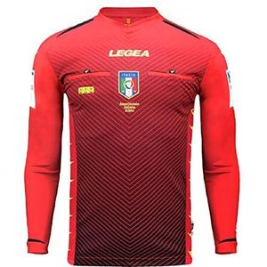 LEGEA 2020/2021 scheidsrechtershirt AIA M/L heren, rood, 2XL