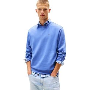 TOMMY JEANS Heren TJM REG S FLAG CREW DM0DM20741, Blauw, XXL, Blauw (zachte saffier), XXL