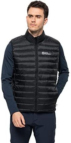 Jack Wolfskin Mannelijke Pack & Go Vest, Zwart, 3XL