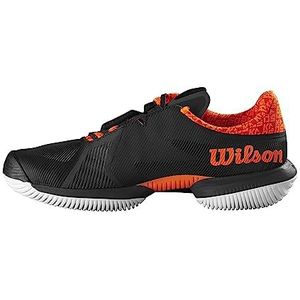 Wilson Kaos Swift 1.5 Sneakers voor heren, Black Phantom Shocking Orange, 44.50 EU