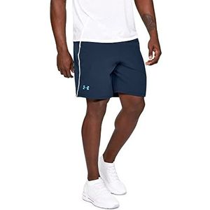 Under Armour Qualifier WG Perf Shorts, comfortabele korte broek van zeer lichte 4-weg stretchstof, ademende herenshort met anti-geurtechnologie voor heren, blauw (academy/pitch gray), XL