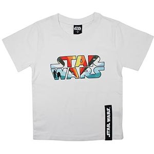 Disney Star Wars T-shirt voor jongens, Wit, 24 Maanden