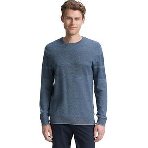 Tom Tailor - Pull - Teal Off White Navy Design - Mannen