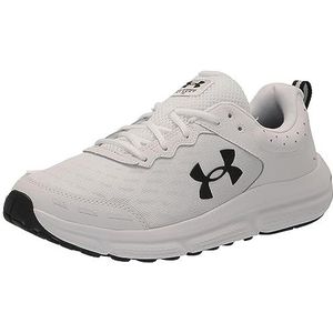 Under Armour UA Charged Assert 10, Sneakers heren, White/Black/Black, 45 EU