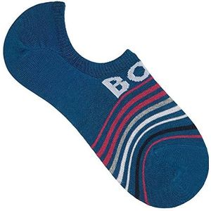 BOSS Heren Low Cut Stripe Cc Sneakersokken, Open Blue492, 39/42 EU