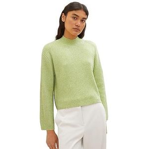 TOM TAILOR Denim Basic damestrui met geribbelde structuur, 32542-dusty pear green melange, XXL