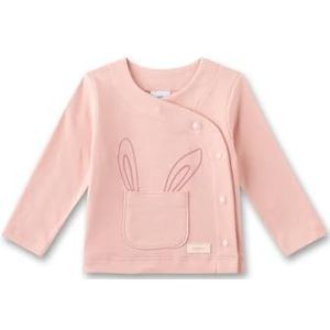 Sanetta Newborn wikkelshirt voor meisjes, lange mouwen, interlock, 100% biologisch katoen, Zilverroze., 44