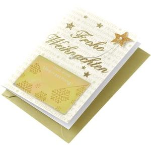 Geldkaart voor Kerstmis lifestyle - tekst incl. Envelop - 11,6 x 16,6 cm