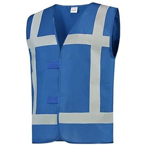 Tricorp 453004 Safety reflecterende strepen waarschuwingsvest, 100% polyester, 130 g/m², fluor koningsblauw, maat XXL