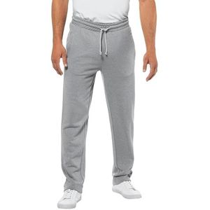 JP 1880 Heren grote maten grote maten Menswear L-8XL joggingbroek, basic, recht gesneden, basic fit, tot 8XL 702635, grijs melange, XXL