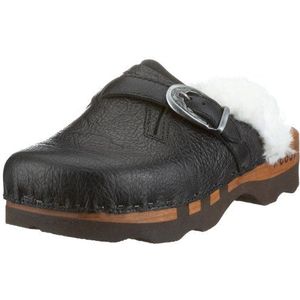 Woody Hemma 9820, clogs en slippers voor dames, zwart (nero), 41 EU
