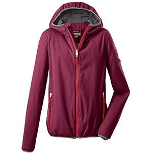 killtec Women's Softshelljack met capuchon, opvouwbaar - Trin WMN SOFTSHELL JCKT, dark rose, 34, 36865-000