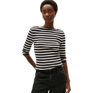 TOMMY HILFIGER - NEW CODY - T-shirt - Zwart/Wit - Slanke Pasvorm