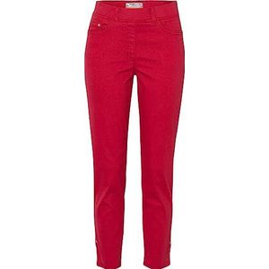 Raphaela by Brax Lavina Fringe Light Coloured Denim Jeans, Hot Red, 29W x 32L