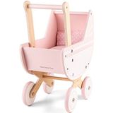 New Classic Toys Houten Poppenwagen Roze - Duwhoogte 50 centimeter