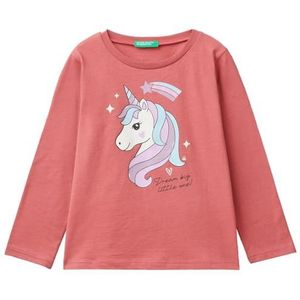 United Colors of Benetton T-shirt M/L, Roze, 1 jaar