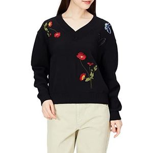 Desigual Dames JERS_Luca Sweater, zwart, XS