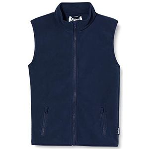 Playshoes Uniseks knuffelzacht fleece vest voor kinderen, blauw (marine), 92 cm