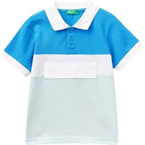 United Colors of Benetton Poloshirt voor kinderen en jongeren, Blauw, 2 anni