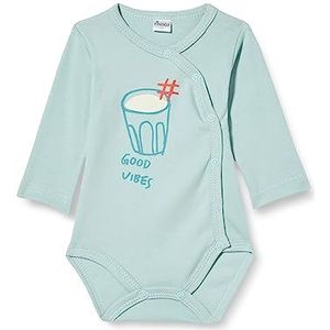 Pinokio Bodysuits voor babyjongens, lange mouwen, buttoned ondergoed, Mint Orange Flip, 68