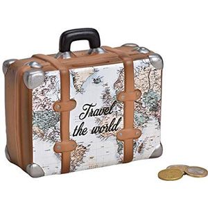 Wurm Prachtige spaarpot, spaarvarken, vakantiebox, reiskoffer met pluggen