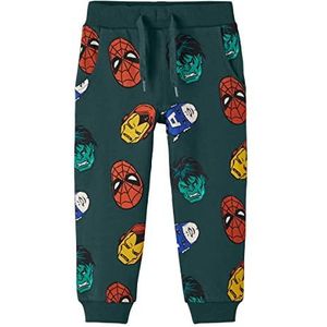 NAME IT Boy's NMMNIKS Marvel SWE Pants BRU MAR broek, Sea Moss, 104