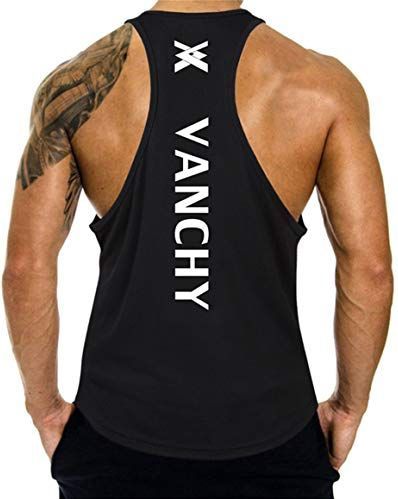 Cabeen Sporttanktop voor heren, functioneel T-shirt, sneldrogend, voor fitnesstraining en bodybuilding