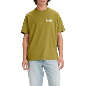 Levi's Big&Tall Ss Relaxed Fit Tee heren PLUS POSTER LEFT CHEST GOLDEN OLIVE, XXL Grote maten Tall