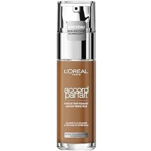 L'Oréal Paris Foundation Perfect Match, dekkende make-up, perfecte combinatie met de huidskleur en 24 uur vocht