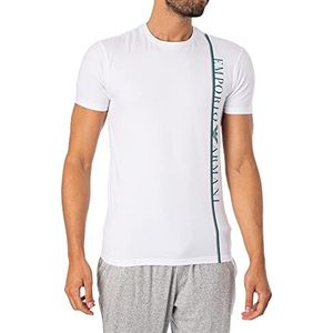 Emporio Armani Underwear Mens Underline Logo T-shirt, Wit, S, wit, S