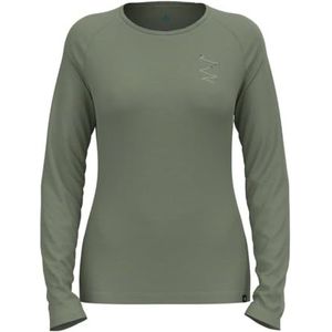 Odlo Ascent 365 Merino 200 shirt met lange mouwen met sporenmotief XS