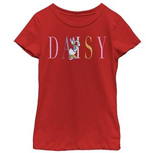 Disney Characters Daisy Fashion Girl's Solid Crew Tee, Rood, X-Small, Rot, XS