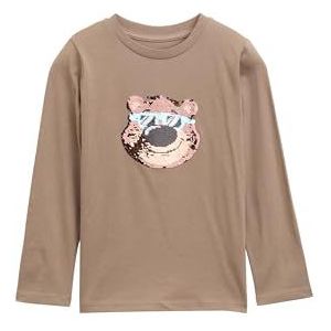TOM TAILOR Kinder-T-shirt met lange mouwen, 35808 - Mellow Brown, 92-98