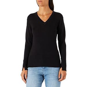 JACK & JONES JXARETHA Zachte V-hals Knit NOOS Trui, Zwart, XS, zwart, XS