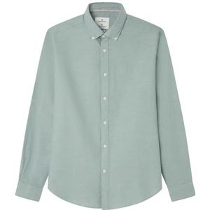 Springfield Oxford-overhemd Tencel Melange met perzik, kaki, XS