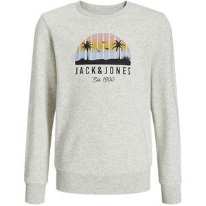Jack & Jones Jjpalm Sweat Crew Neck Mni, wit melange., 98