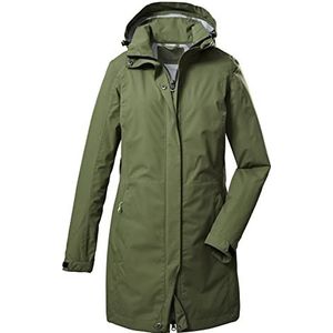 killtec Women's 2 1/2 laags functionele parka/parka met afritsbare capuchon KOS 93 WMN PRK, olive, 36, 39143-000