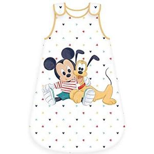 Herding Baby-Schlafsack Disney's Mickey Mouse, 70 x 45 cm, met Easy All-Round Rits, met twee klikbevestigingsmiddelen, Buitenmateriaal: 100% katoen; Vulling: 100% Polyester