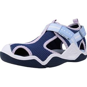 Geox J Wader Girl sandalen voor meisjes, Navy Lilac, 39 EU