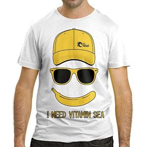 Cressi Heren I Need Vitamine SEA T-shirt, wit, L