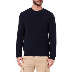 7 For All Mankind Heren Luxe Performance Sweater, Navy, Standaard
