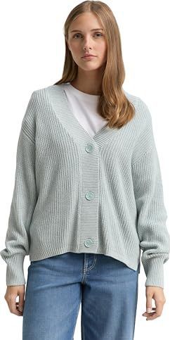 Tom Tailor Denim - Regular Fit - Gebreid Jack - Mêlee - Katoenmix