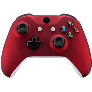 eXtremeRate Rood Voorplaat Cover, Soft Touch Behuizing Shell Case, Comfortabele Soft Grip Vervangingskit voor Xbox One X S Controller - Controller NIET Inbegrepen