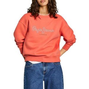 Pepe Jeans Frida sweatshirt voor dames, Oranje (Sunset Orange), S
