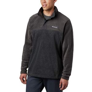 Columbia Steens Mountain Half Snap Fleecejack heren, Charcoal Heather, Shark, S